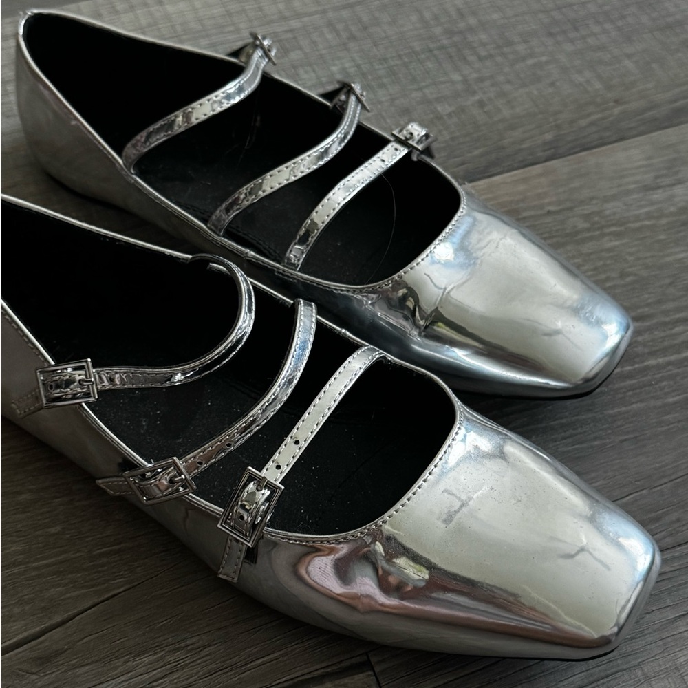 Silver Women's Mary Jane Shoes